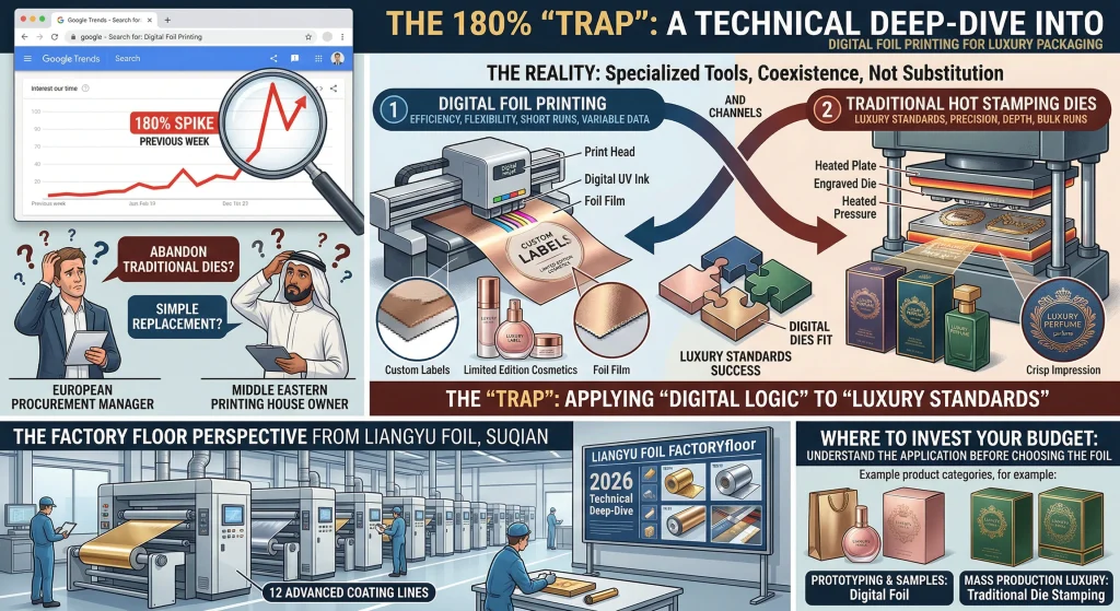 Liangyu Foil Factory: Digital Foil vs. Traditional Hot Foil Comparison