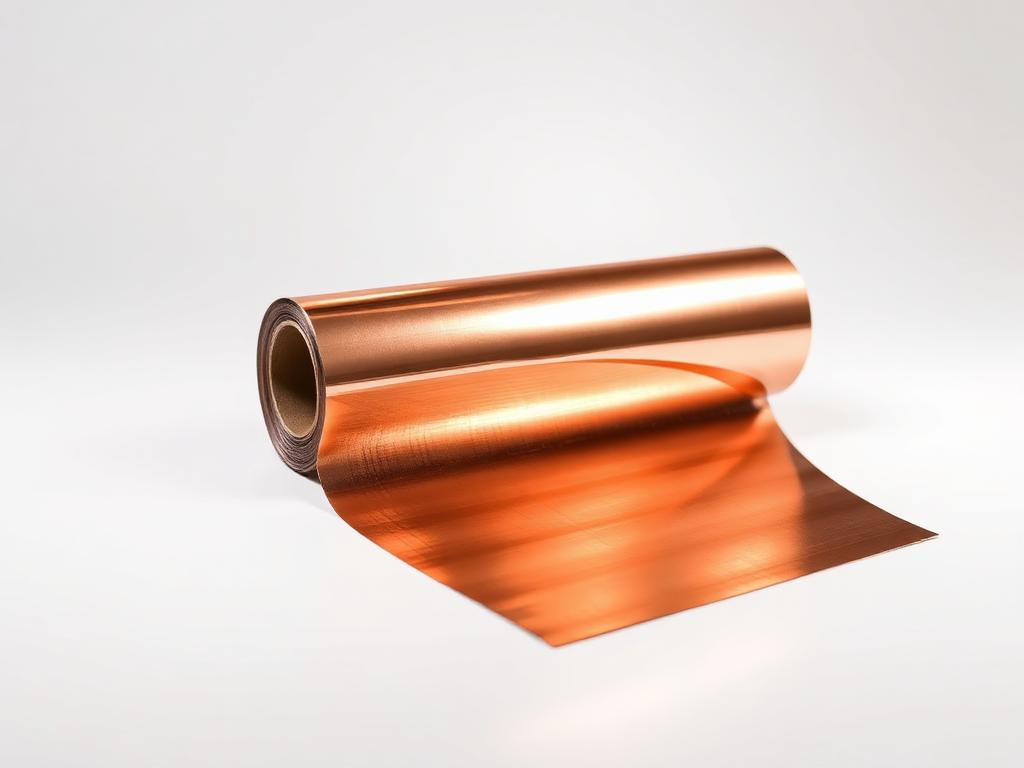 Unrolled rose gold hot stamping foil showcasing high metallic gloss, ideal for high-end cosmetic tubes and perfume packaging.