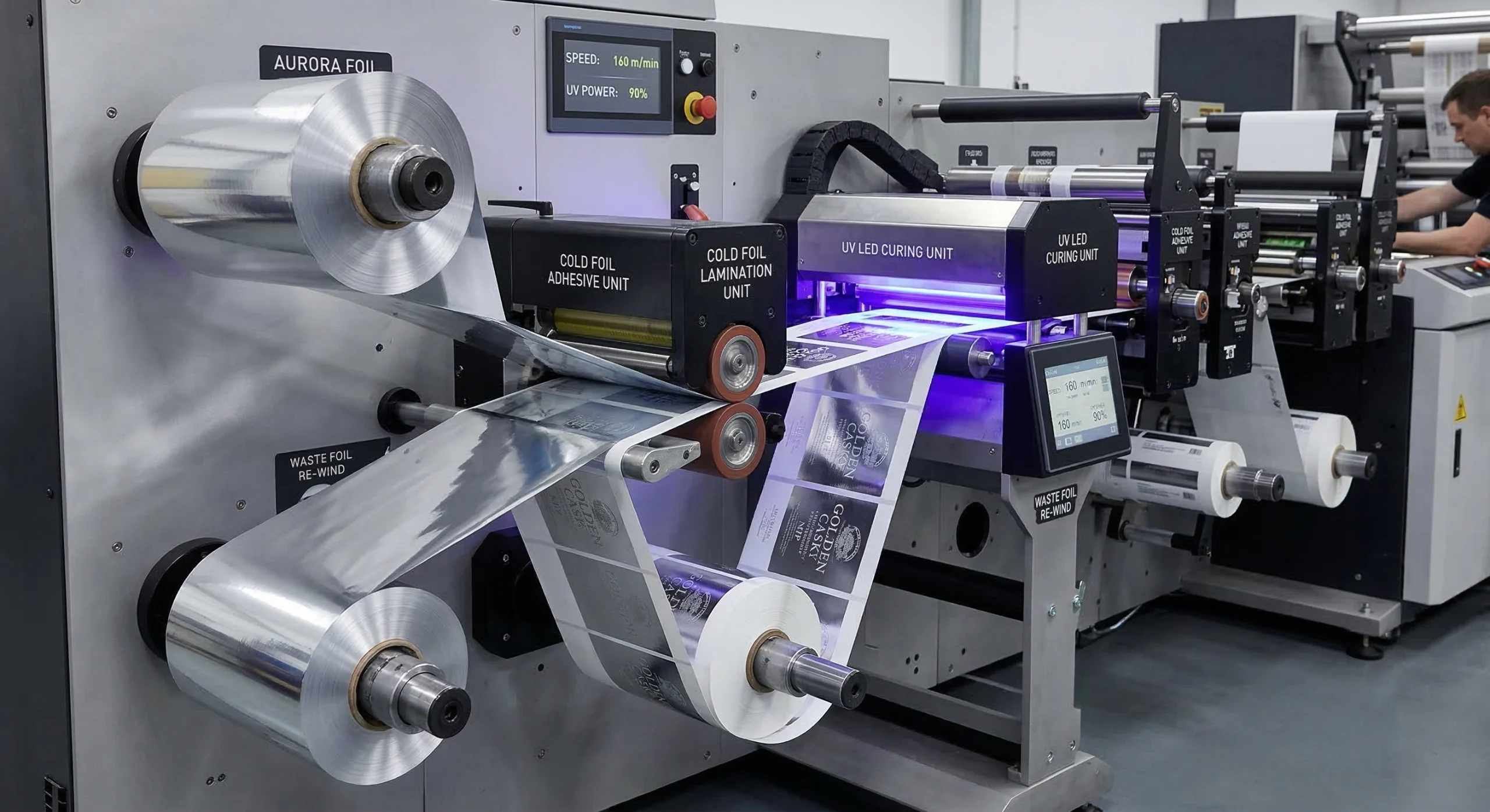 Cold Foil Printing Resource Hub 6 UV cold foil narrow web flexo press