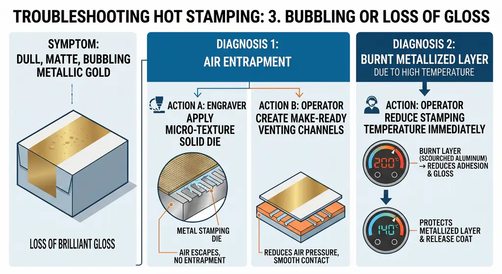 hot foil stamping problems