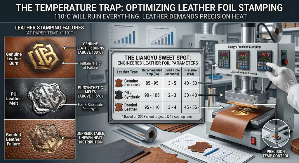 Foil Stamping on Leather