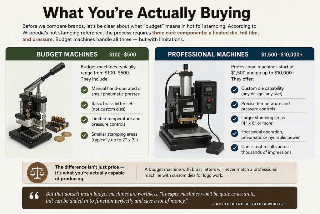 budget hot foil stamping machine