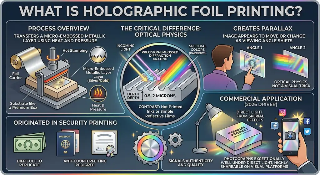 holographic foil printing