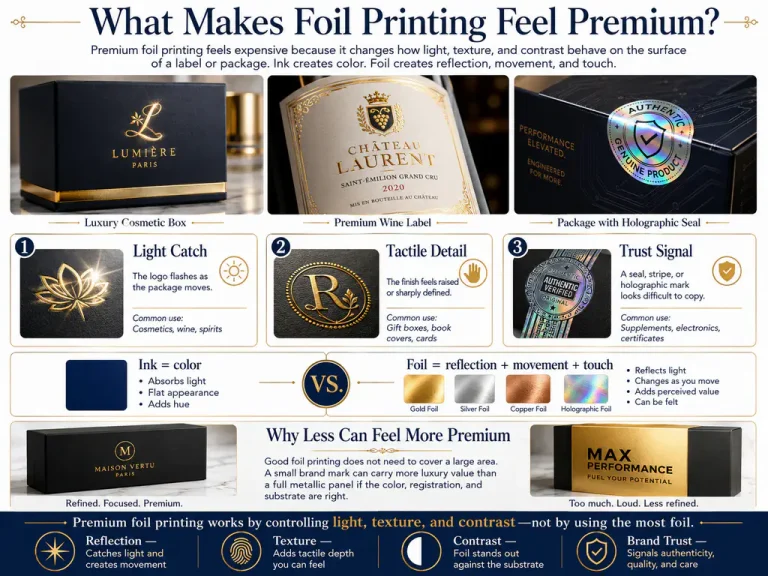 foil printing for premium labels and packaging