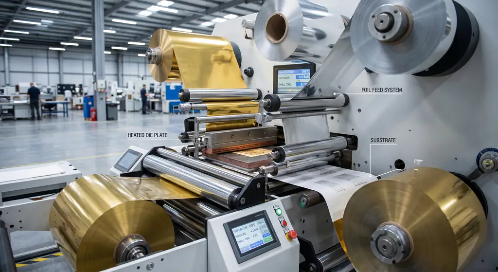 apply hot stamping foil process control 1