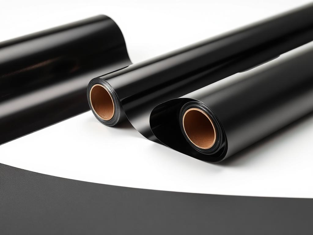 black hot stamping foil rolls luxury packaging
