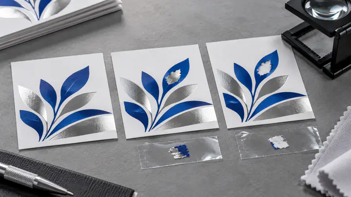 cold foil overprint adhesion ink loss vs foil loss